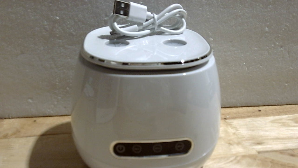 USADO-JEWHITENY Máquina de limpieza de herramientas de uñas recargable 2 en 1: 3 modos de temporizador para brocas de uñas, luz UV automática y limpiador profundo de 45k Hz, cepillo para decoración de uñas, cortauñas, limpieza de joya