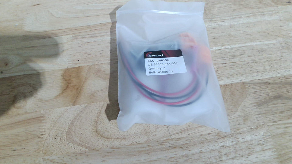 Portalámparas de intermitente Svicari, base adaptadora de intermitente con conector de arnés de cables compatible con Honda Civic Fit Insight Odyssey Pilot y Acura ILX MDX RSX. Reemplaza la pieza original 33302-S7A-003 con 2 bombillas.