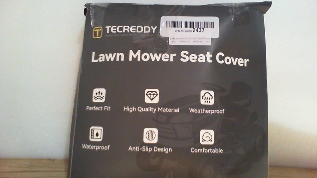 Funda para asiento de cortacésped, resistente a la intemperie, funda para asiento de tractor de alta resistencia compatible con cortacéspedes Husqvarna Craftsman Toro John Deere Cub Cadet, tamaño mediano.