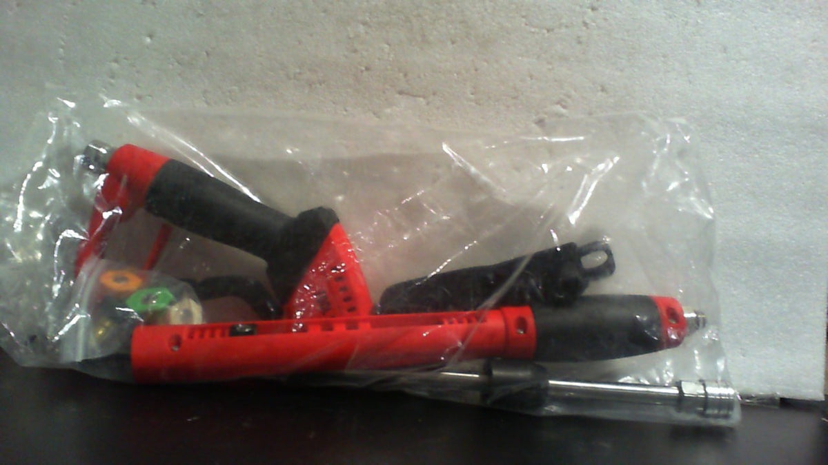 Pistola de hidrolavadora Tool Daily Deluxe, con extensión de varilla de repuesto, 5 boquillas, conexión M22, 40 pulgadas, 5000 PSI.