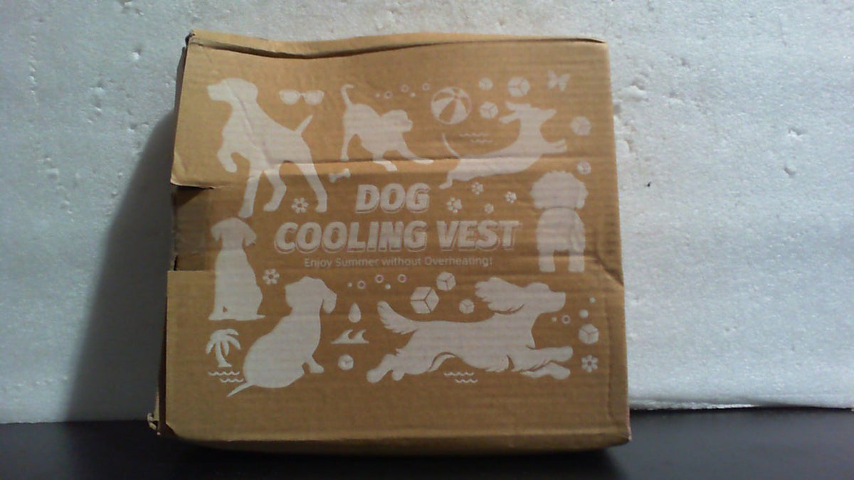 Chaleco refrigerante Mora Pets para perros con bolsa de hielo, sistema de enfriamiento por evaporación, arnés totalmente ajustable para perros pequeños, medianos y grandes, color azul claro, talla S.