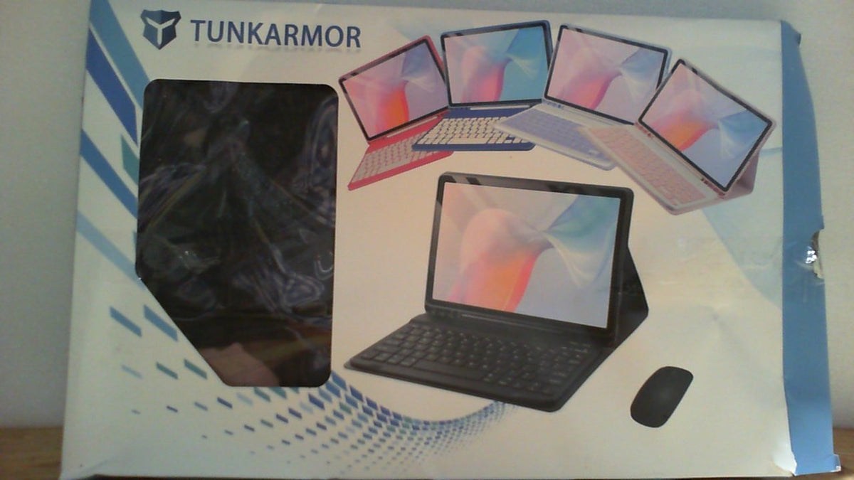 Funda TUNKARMOR para iPad de 9.ª, 8.ª y 7.ª generación de 10,2 pulgadas, iPad Air de 3.ª generación y iPad Pro de 10,5 pulgadas con teclado retroiluminado de 7 colores y soporte integrado para Apple Pencil con ratón (Negro).