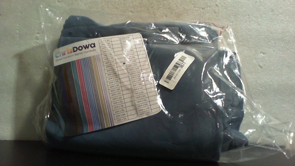 Cortinas opacas con ojales ChrisDowa para dormitorio y sala de estar - Juego de 2 paneles, cortinas térmicas que oscurecen la habitación (azul piedra, 38W x 54L)