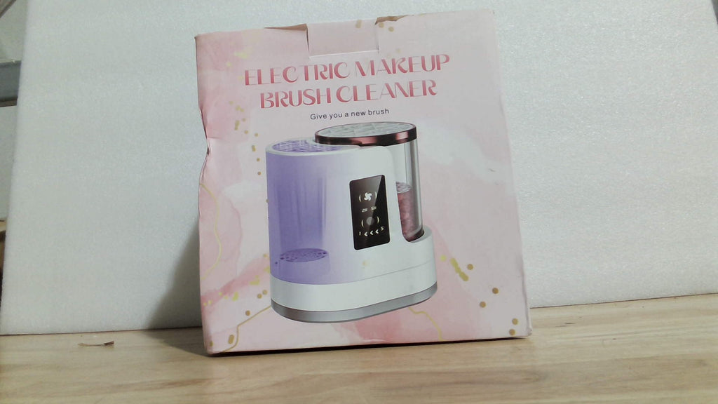 Máquina eléctrica limpiadora de brochas de maquillaje con funciones automáticas de limpieza y secado. Brocha de maquillaje portátil para amantes del maquillaje.
