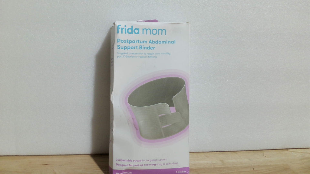 Faja abdominal Frida Mom, artículos esenciales para la recuperación posparto natural y por cesárea, faja de compresión ajustable, soporte posparto, banda abdominal, 23 cm de altura.