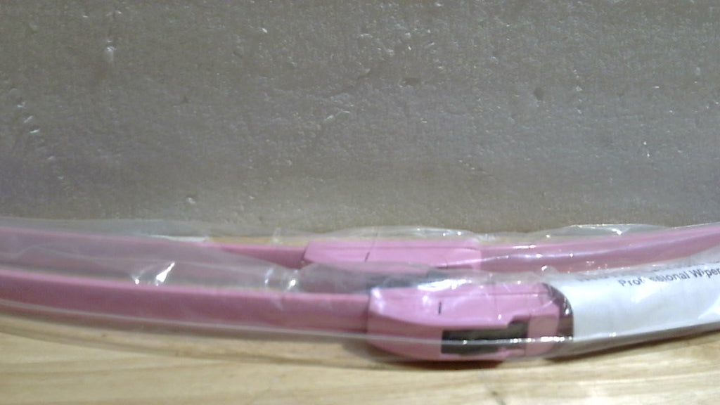 Limpiaparabrisas Parrati Premium All-Season de 24" + 20" de calidad OEM, color rosa intenso, para todas las estaciones (juego de 2).