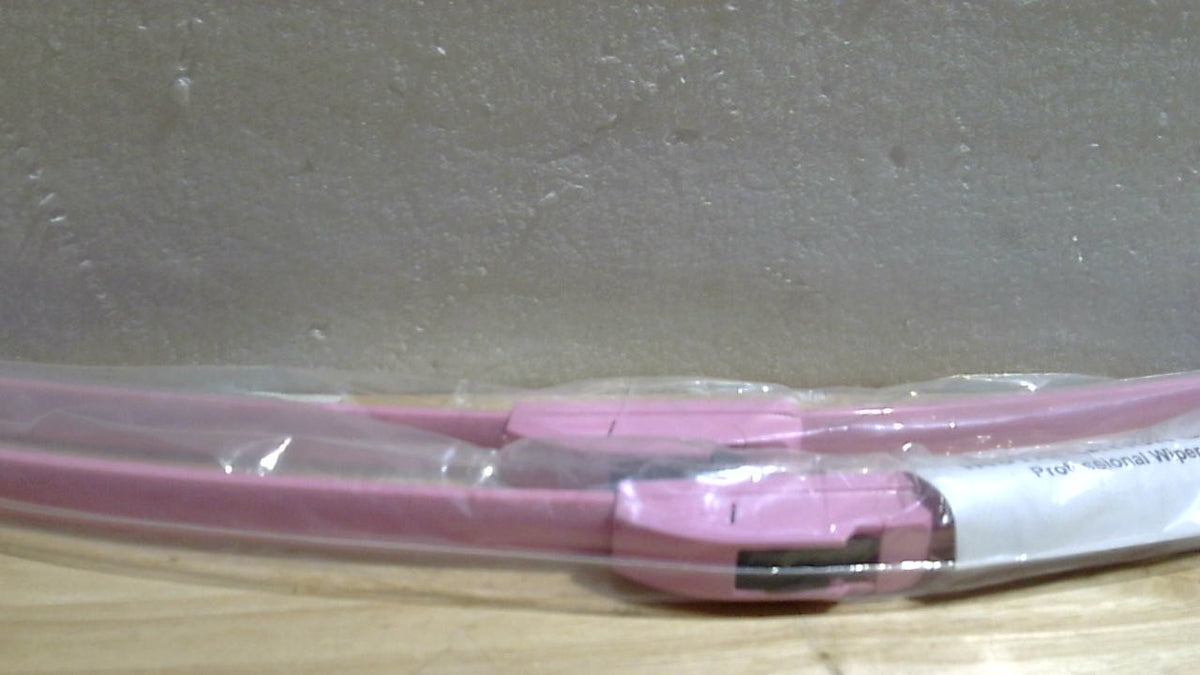 Limpiaparabrisas Parrati Premium All-Season de 24" + 20" de calidad OEM, color rosa intenso, para todas las estaciones (juego de 2).
