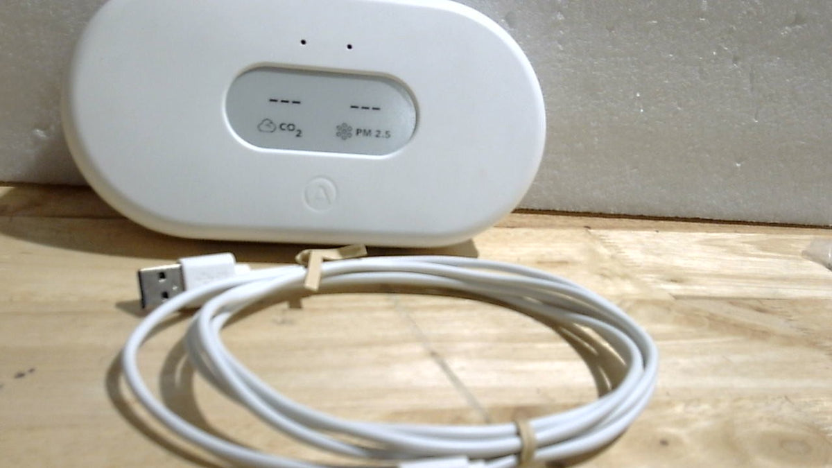 Airthings 2960 View Plus - Monitor de radón y calidad del aire alimentado por batería (PM, CO2, VOC, humedad, temperatura, presión)