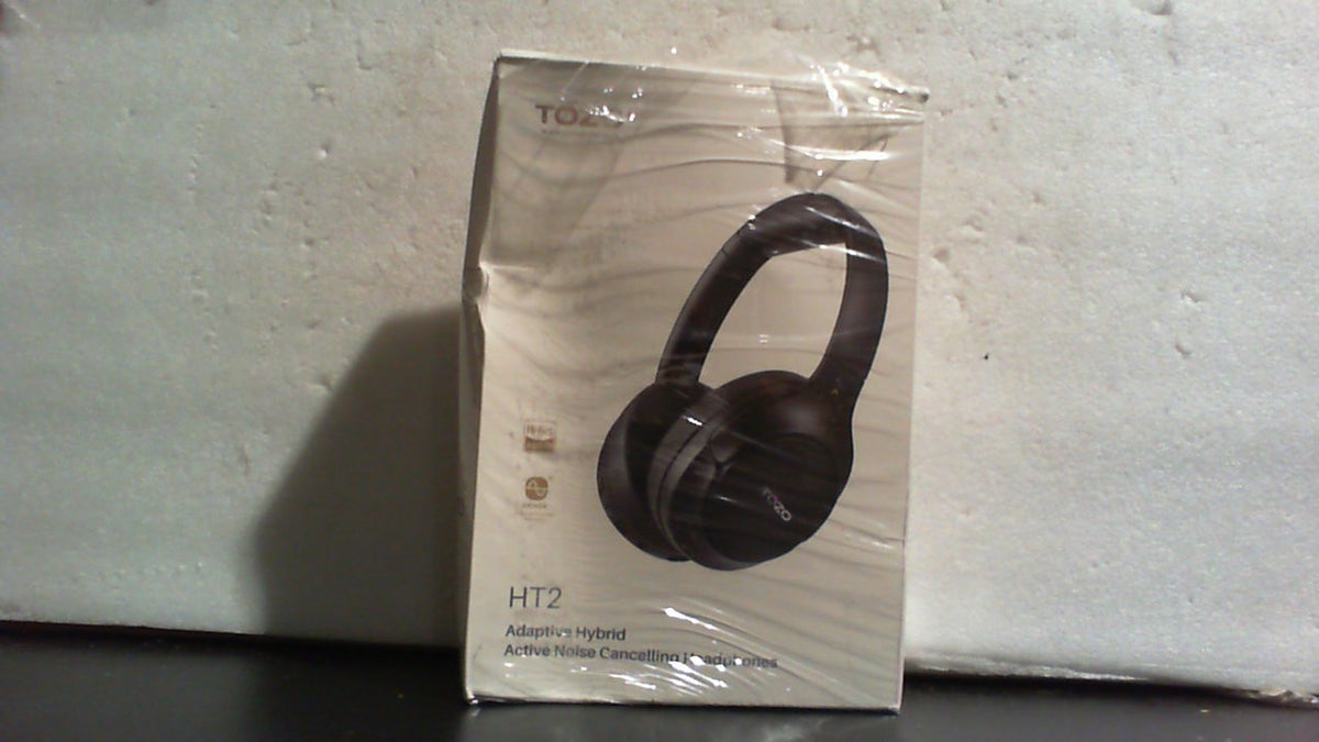 Auriculares TOZO híbridos con cancelación activa de ruido, inalámbricos, supraaurales, Bluetooth, 60 horas de reproducción, audio de alta resolución, ecualizador personalizado mediante aplicación, graves profundos, almohadillas cómodas para los oídos
