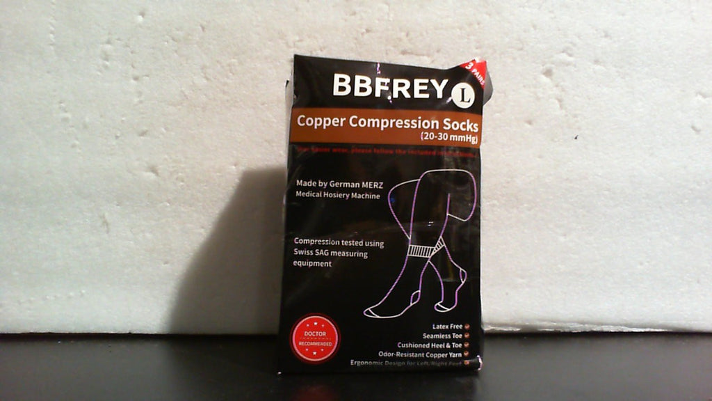 Calcetines de compresión firmes de cobre de 20-30 mmHg para mujeres y hombres (3 pares) - Soporte médico para la circulación, la hinchazón, el control del olor y la fatiga de los pies.