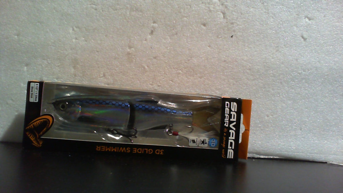 Señuelo de pesca Savage Gear 3D Glide Swimmer, 1 3/4 oz, color Dirty Silver Flash, contornos, colores y movimiento realistas, construcción duradera, hundimiento lento, anzuelos triples dobles de primera calidad y aparejo.