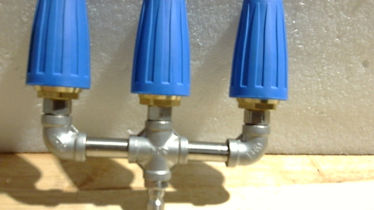 Boquilla turbo giratoria de 360° con conector rápido de 1/4", orificio de 2.0, boquilla turbo 3 en 1, 4000 PSI.