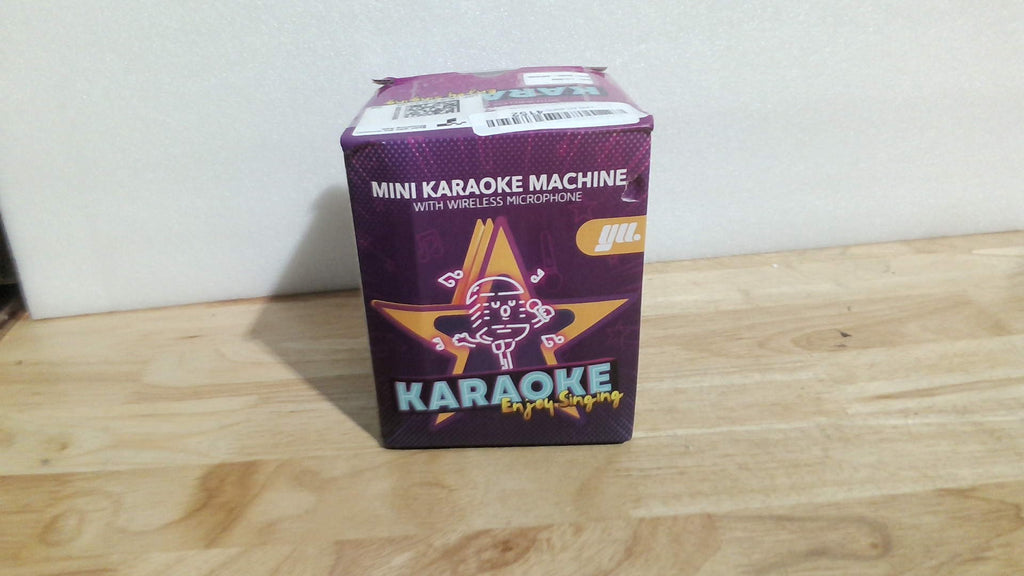 Mini máquina de karaoke YLL para niños y adultos, regalo de cumpleaños para niños de 3, 4, 5, 6, 7, 8, 9 años o más, altavoz Bluetooth portátil con 2 micrófonos inalámbricos recargables para fiestas familiares en casa (negro).