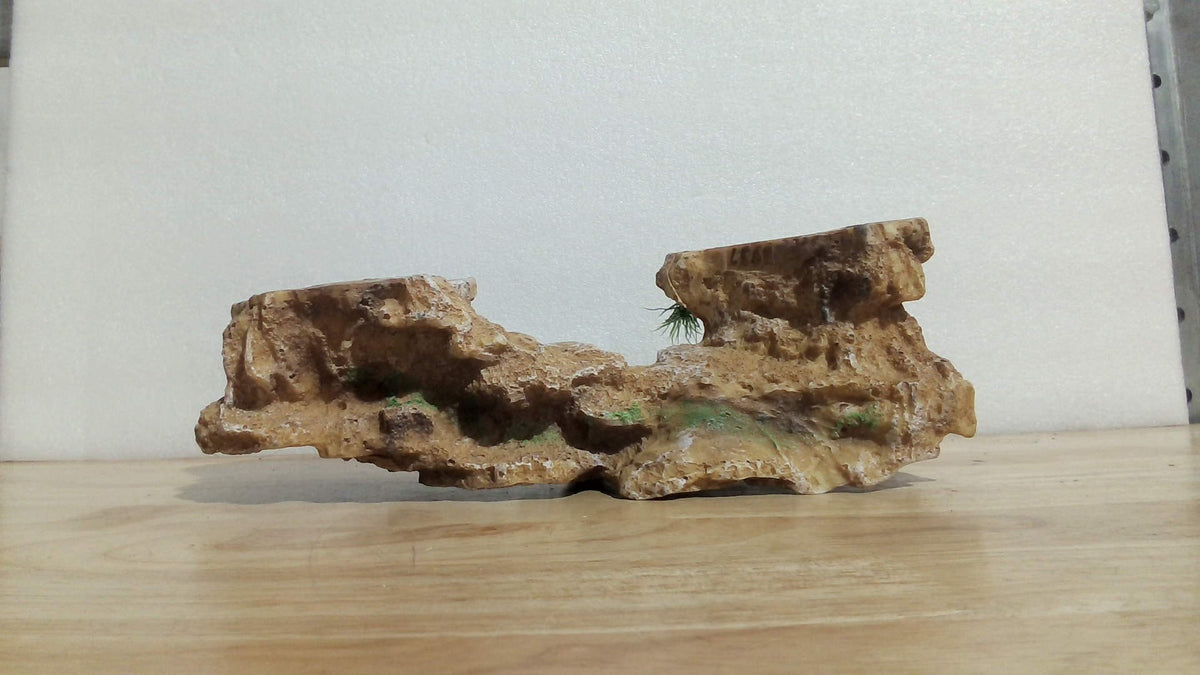 Plataforma para tomar el sol para tortugas PINVNBY, muelle de resina para tortugas, roca de descanso, adorno para hábitat de reptiles, cueva para esconderse, repisa flotante, decoración de acuario para dragones barbudos, lagartos, tritones y ranas.
