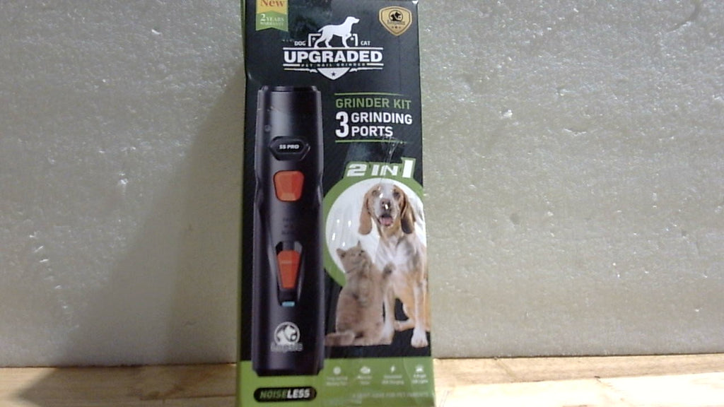 Lima de uñas ultrasilenciosa para perros con 4 luces LED, segura y sin estrés para perros y gatos sensibles de todas las razas y tamaños, 3 puntas de limado, 3 velocidades, recortador de uñas para mascotas, kit de aseo indoloro recargable