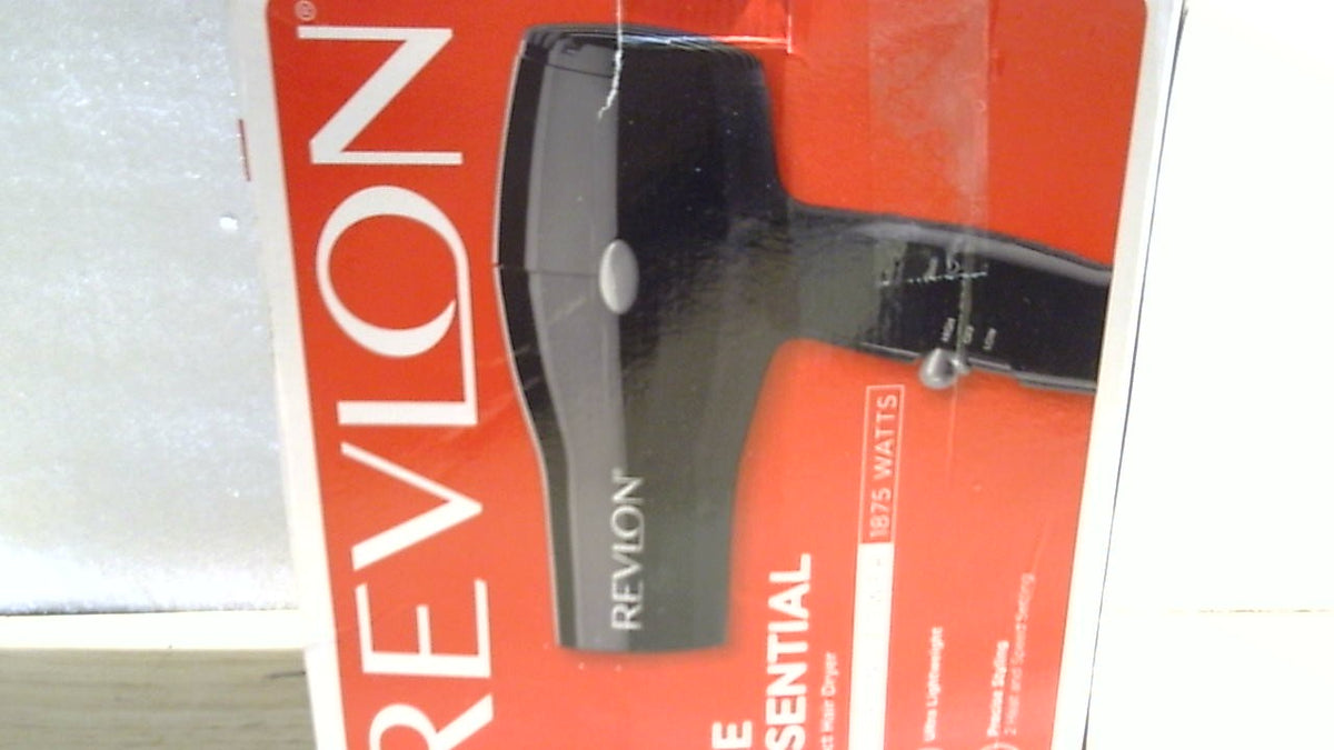 Secador de pelo compacto Revlon | 1875 W, diseño ligero, perfecto para viajar (negro)