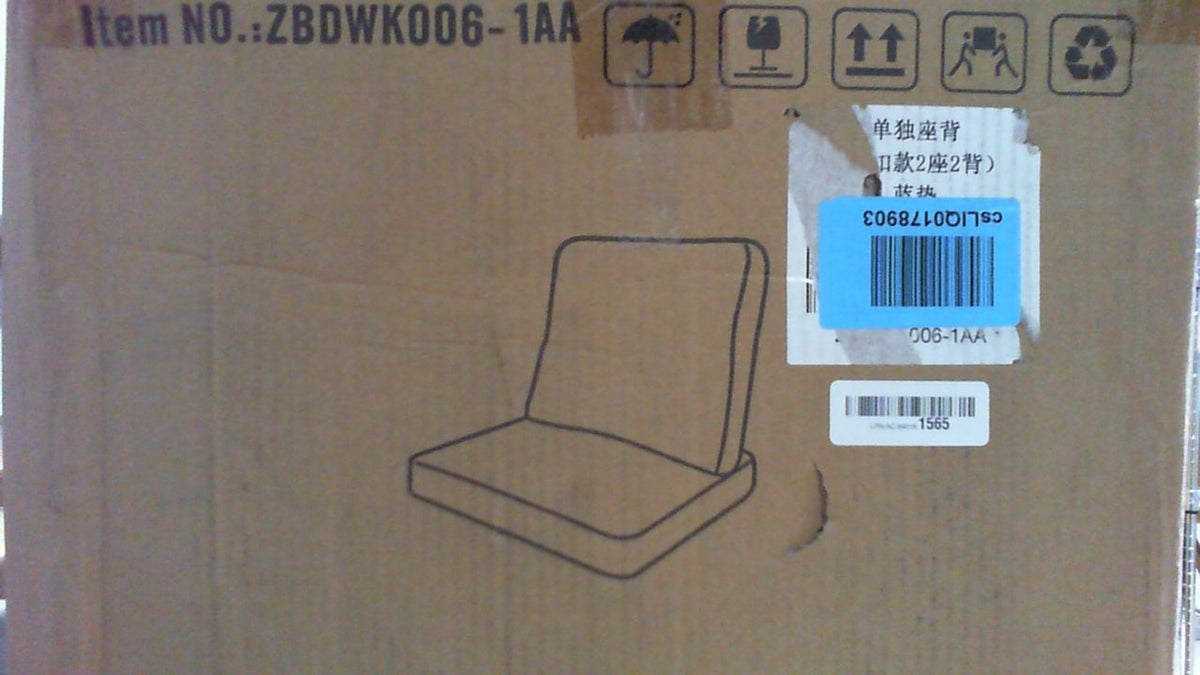 Cojín de exterior MIULEE azul marino de 22x24 pulgadas, impermeable y resistente a la decoloración durante 3 años, cojín profundo para asiento y respaldo para muebles de patio, sillas, sofás, sillones, con asa y correas ajustables.