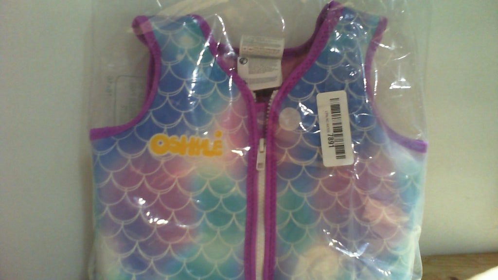 Chaleco de natación OSHYLE para niños con correa en la entrepierna - Chaleco de entrenamiento de natación de neopreno para niños pequeños de 1 a 9 años, entrenador de natación para niños y niñas con correas ajustables (morado, S(1-3))