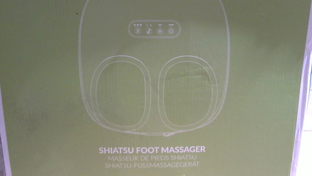 Máquina de masaje de pies Medcursor con calor, rodillo, amasado profundo, masajeador de pies Shiatsu para aliviar el dolor, la fatiga, la fascitis plantar, regalo para mujeres, madres y hombres, se adapta a pies de hasta 33 cm (13") #3091