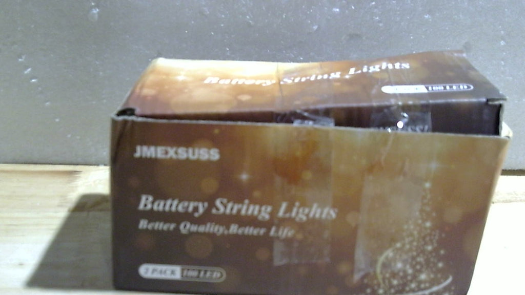 JMEXSUSS Paquete de 2 guirnaldas de luces para exteriores, funcionan con pilas, 200 LED en total, 20 metros, con control remoto, luces navideñas blancas cálidas para dormitorio, aula, residencia estudiantil, interior, patio, casa, árbol, porche, fiesta