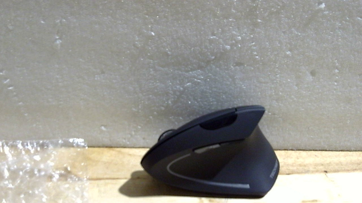 Ratón ergonómico TECKNET, ratón vertical inalámbrico Bluetooth, seguimiento óptico de 4800 DPI, 6 niveles de DPI ajustables, clics silenciosos, 2,4 GHz con receptor USB A, batería de 12 meses de duración, 6 botones, amplia compatibilidad.