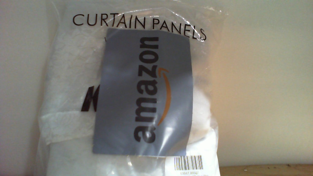 Cortinas de encaje blanco Kotile para dormitorio, 52 x 94 pulgadas, 2 paneles, estilo rústico campestre, floral, vintage, con bolsillo para barra, que filtran la luz y brindan privacidad. Cortina transparente para ventana.