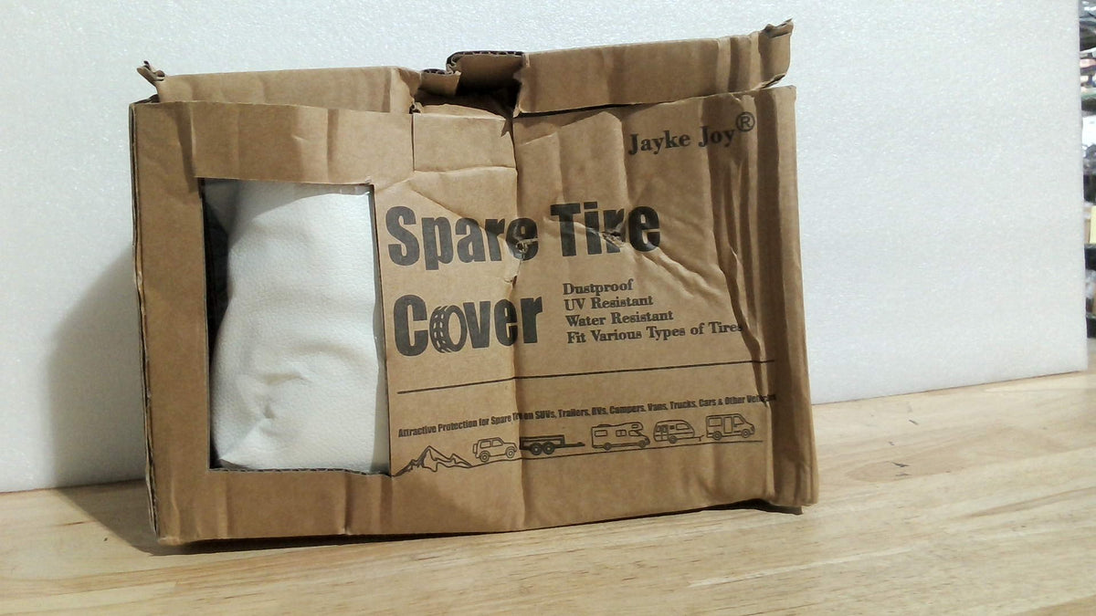 Funda blanca para rueda de repuesto, cubierta de rueda de PVC, impermeable y a prueba de polvo, ajuste universal para Jeep, remolque, autocaravana, SUV y caravana (15 pulgadas)