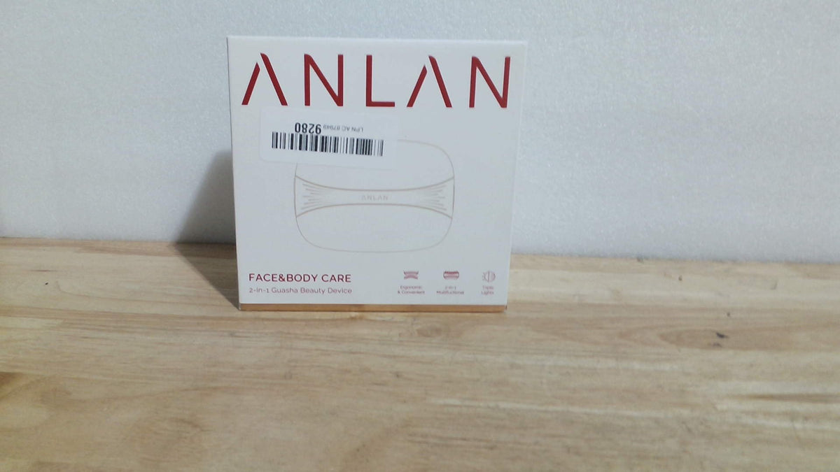 El dispositivo de cuidado facial más novedoso, 2 en 1, con terapia de luz roja para masaje facial y de cuello, herramienta eléctrica de drenaje linfático Gua Sha con calor y vibración para reafirmar, masajear la cabeza y desinflamar.