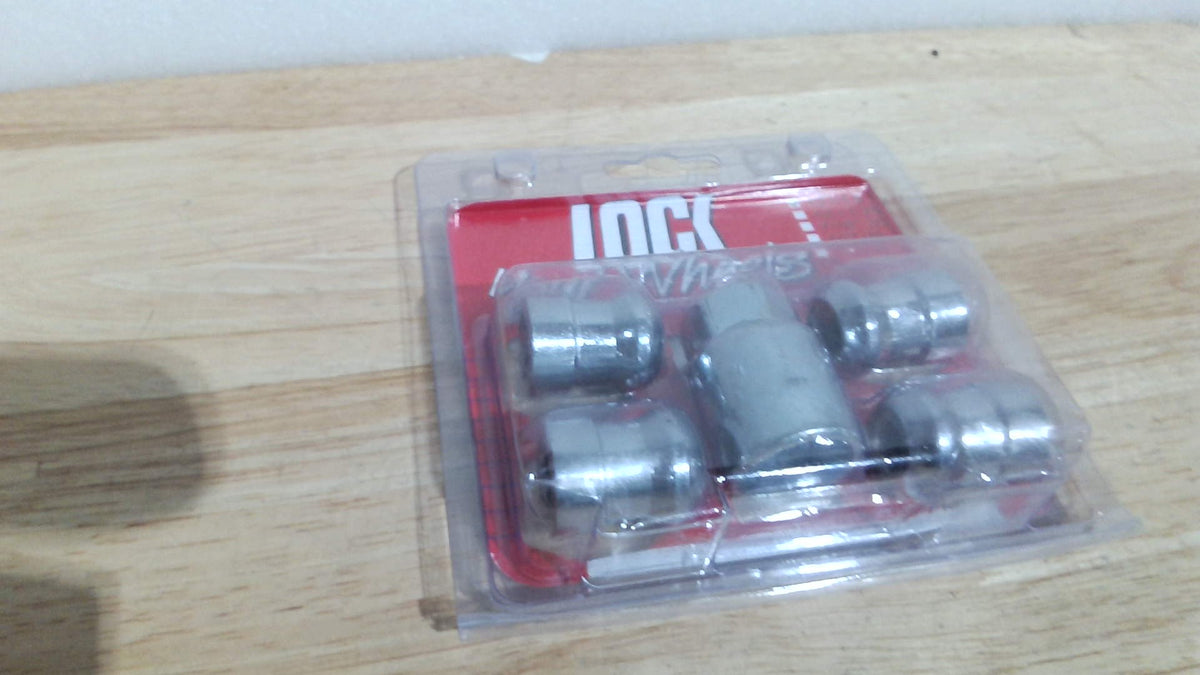 Juego de tuercas de seguridad para ruedas AMZAUTO, tuercas de seguridad cromadas con asiento cónico y llave, cerraduras antirrobo para ruedas Honda Civic, Accord, CR-V 2007-2025, reemplaza 08W42SCV100 08W42-SCV-101 08W42-SCV-102