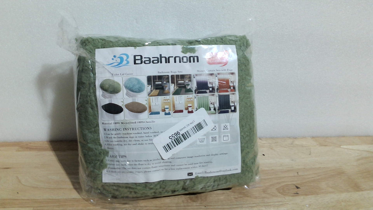 juego de alfombras para baño de 1 piezas (Bathroom Rugs Sets) de la marca Baahrnom