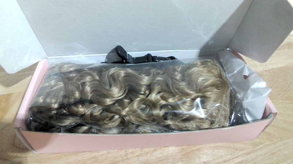 Extensiones de cabello rizado REECHO - 4 piezas de 45 cm (18") con clip, 100% superproteína, con trama de encaje invisible, aspecto natural y sedoso para mujer - Rubio miel con reflejos.