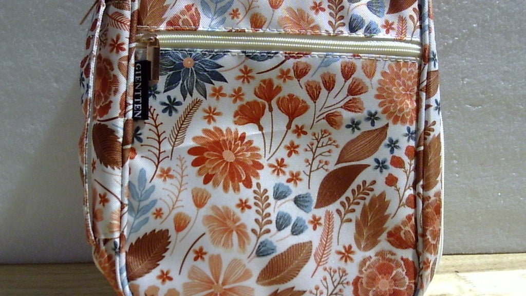 Funda para Biblia Gientten para mujer con estampado floral, estuche para libros bíblicos con asa resistente, estuche acolchado para accesorios de estudio bíblico para niñas