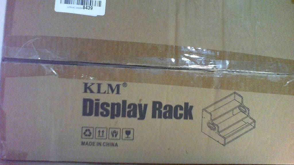 Estante para botellas de licor KLM, organizador de jarabe para café, botellero de 3 niveles para encimera, minibar, mueble para licores, estante retro para bar en casa para licores, whisky y bebidas espirituosas.