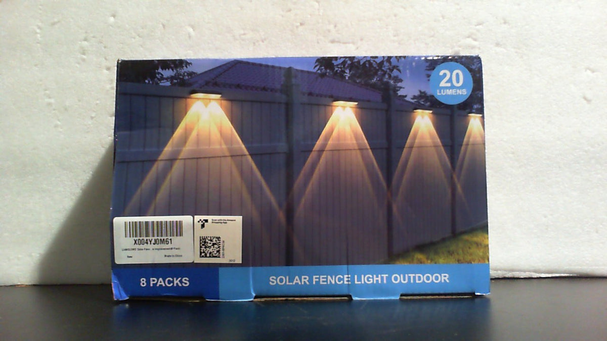 Luces solares para cercas exteriores - 2700/4000/6000K, 3 modos, paquete de 8 luces solares LED impermeables para cercas exteriores, iluminación solar para cercas, patios traseros, barandillas, escalones, patios, paredes y mejoras del hogar.