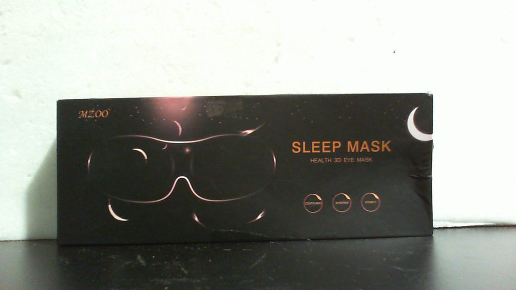 Antifaz de lujo MZOO para dormir de lado (hombres y mujeres), antifaz 3D sin presión ocular, diseño patentado que bloquea la luz, cubierta suave para los ojos ideal para viajar, color azul.