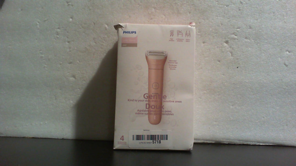 Afeitadora eléctrica Philips Lady Shaver Serie 6000 - Inalámbrica, para uso en seco y húmedo, sistema de afeitado de 3 cuchillas, para piernas, cuerpo y zona del bikini, 80 minutos de autonomía, modelo BRL137/00