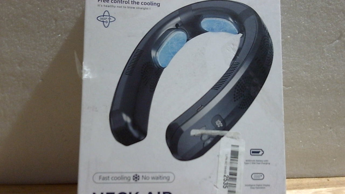 Ventilador de cuello portátil con aire acondicionado, versión limitada de larga duración con 3 placas de enfriamiento mejoradas en 2026, aire acondicionado de cuello, ventilador personal recargable sin aspas, 3 modos, ideal para viajes