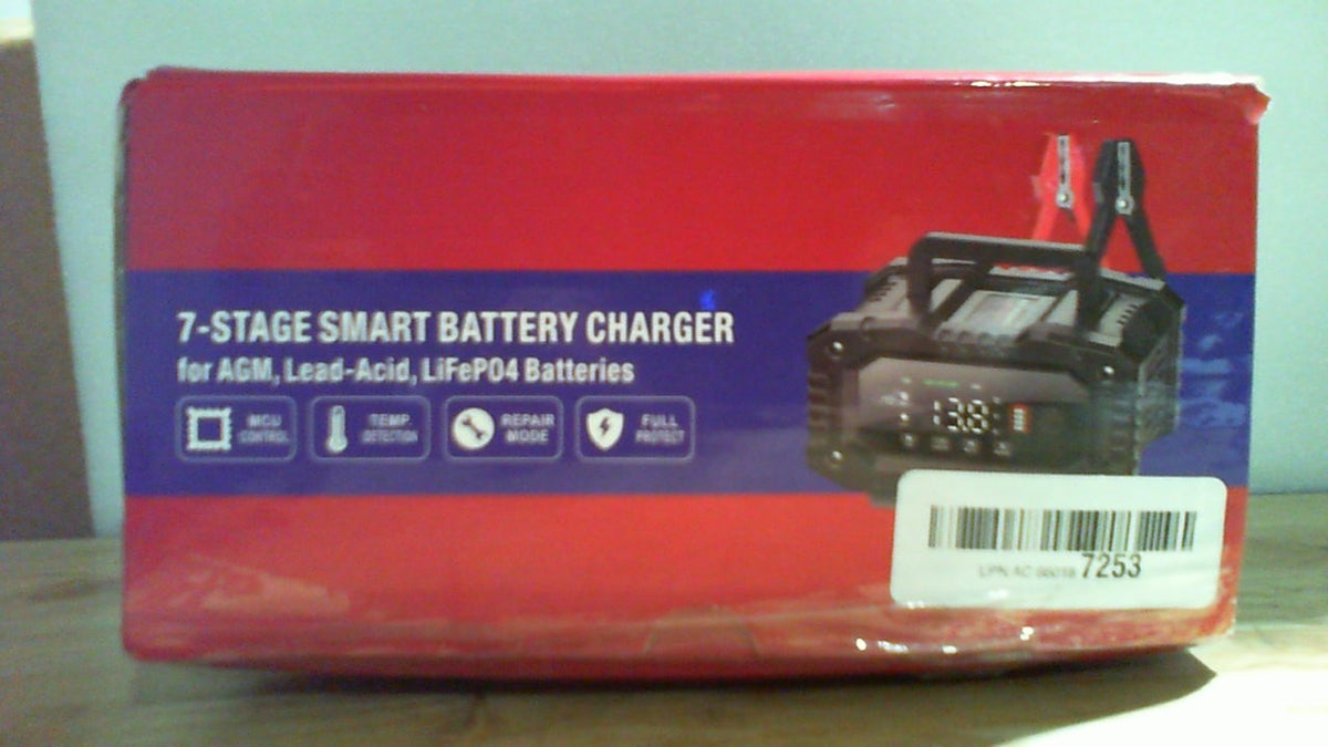 Cargador de baterías YONHAN 20A 12V/24V LiFePO4 de plomo-ácido, mantenedor de baterías totalmente automático, cargador de mantenimiento de baterías para automóviles con función de reparación, modo invierno, para baterías AGM, STD