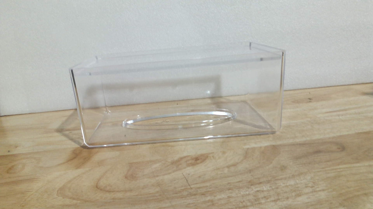 Caja de pañuelos cuadrada de acrílico transparente, fundas rectangulares para cajas, soportes para servilletas faciales de baño, dispensador de toallitas para secadora transparente para baño, cocina y automóviles.