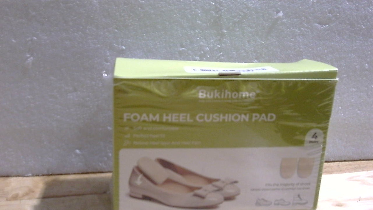 Almohadillas para el talón Bukihome - 4 pares de almohadillas de espuma viscoelástica para elevar el talón en casos de tendinitis de Aquiles, inserciones de cuña para el talón en casos de fascitis plantar, dolor de talón, espolón óseo