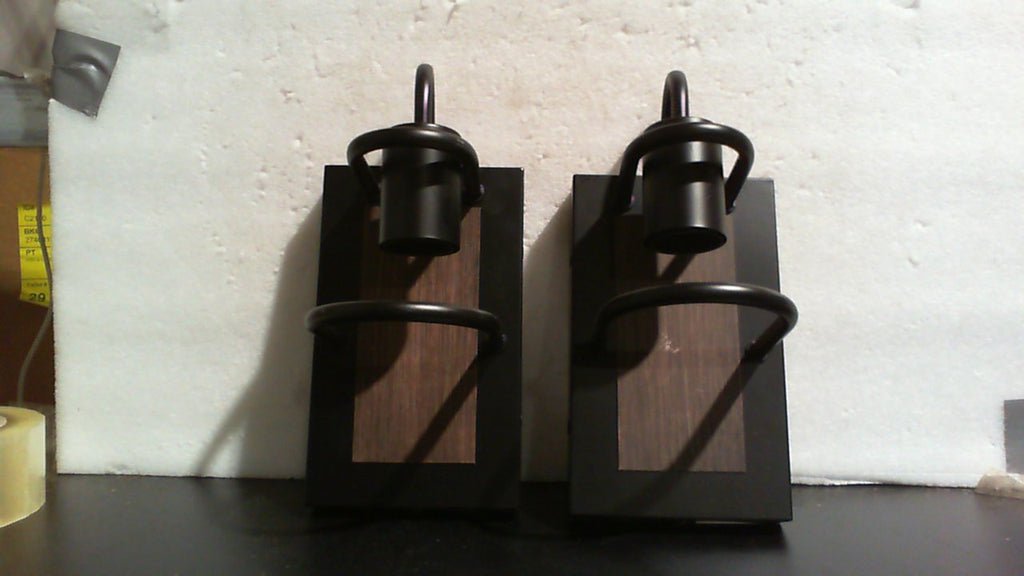 Juego de 2 apliques de pared inalámbricos ThyFenno, funcionan con pilas, regulables, recargables con mando a distancia y control táctil, diseño industrial vintage, instalación sin cables, 8000 mAh, temporizador, montaje magnético.