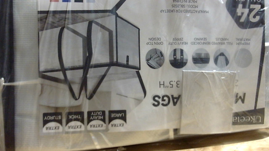 Paquete de 7 bolsas de mudanza extragrandes y resistentes, contenedores de almacenamiento transparentes con tapas, asas reforzadas y cremalleras resistentes. Cajas de mudanza, bolsas de almacenamiento, contenedores para empacar ropa, dormitorios