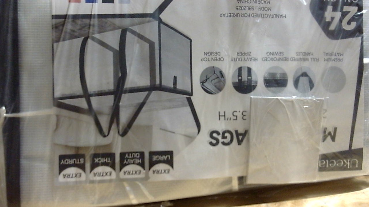 Paquete de 7 bolsas de mudanza extragrandes y resistentes, contenedores de almacenamiento transparentes con tapas, asas reforzadas y cremalleras resistentes. Cajas de mudanza, bolsas de almacenamiento, contenedores para empacar ropa, dormitorios