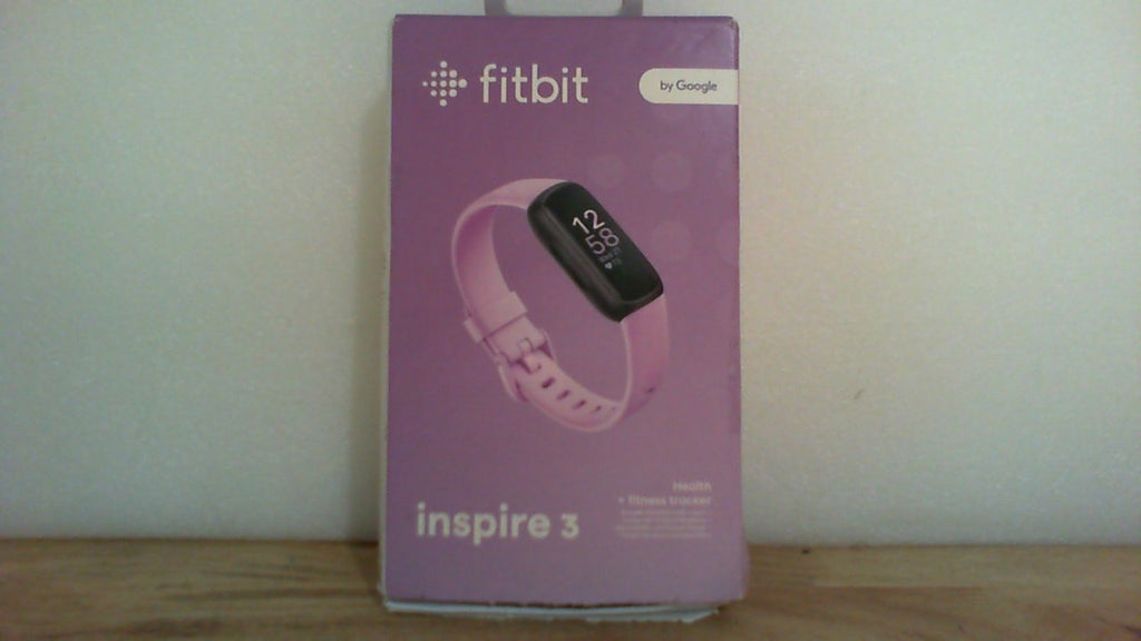 Monitor de salud y actividad física Fitbit Inspire 3 con gestión del estrés, intensidad del entrenamiento, seguimiento del sueño y monitorización continua de la frecuencia cardíaca (24/7) - Incluye suscripción premium de Google Health por 3 - Lila/Negro