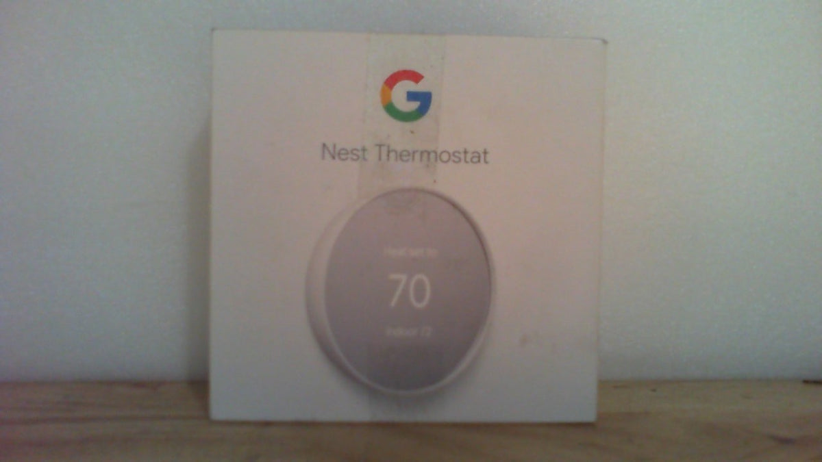 Termostato Google Nest - Termostato inteligente para el hogar - Termostato wifi programable - Nieve