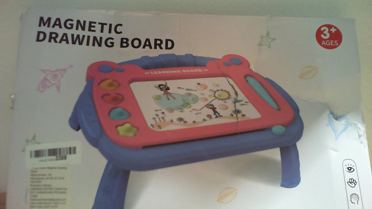 Pizarra magnética HCFJEH para niños pequeños de 3 años, bloc de dibujo borrable a color, bloc de dibujo para aprender a pintar, el mejor regalo de cumpleaños, Pascua, Navidad y Halloween para niños y niñas (azul).