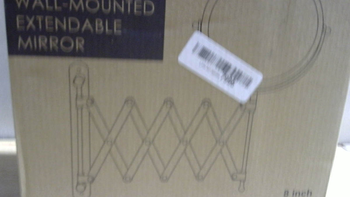Espejo de baño Welllink de 8 pulgadas (máx.) para montaje en pared, aumento de 10x con aumento lateral de 1x, cristal de alta definición, sin distorsión, acabado cromado.