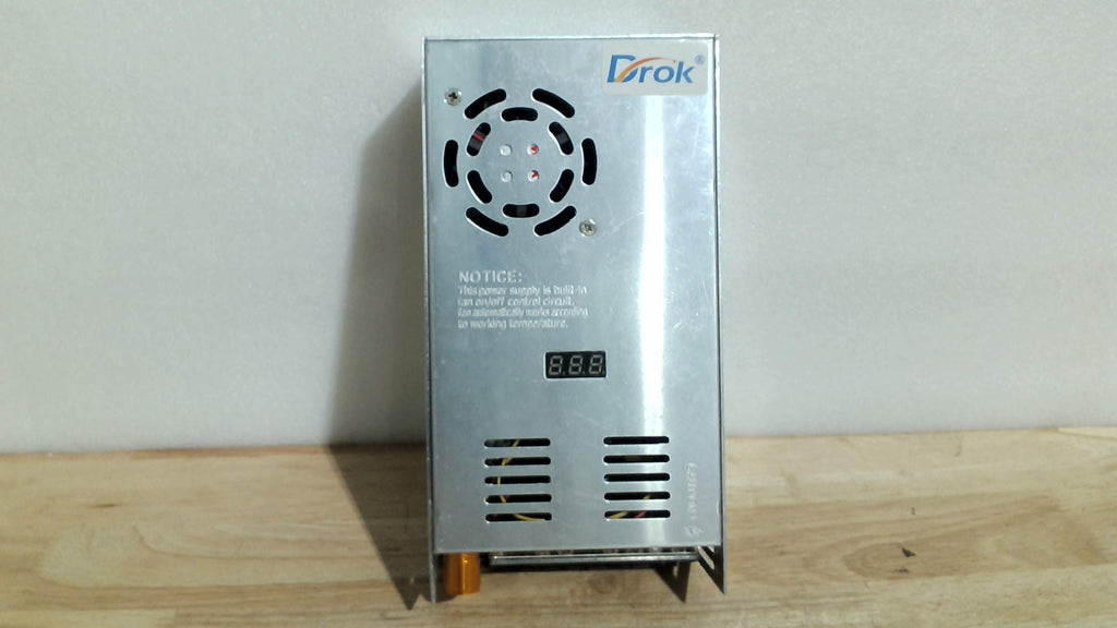 Fuente de alimentación DROK de 48 V, convertidor de CA a CC de 0-48 V 10 A 480 W, fuente de alimentación variable, adaptador de CA a CC, transformador de bajo voltaje para luces de paisaje, adaptador LED, CCTV de laboratorio