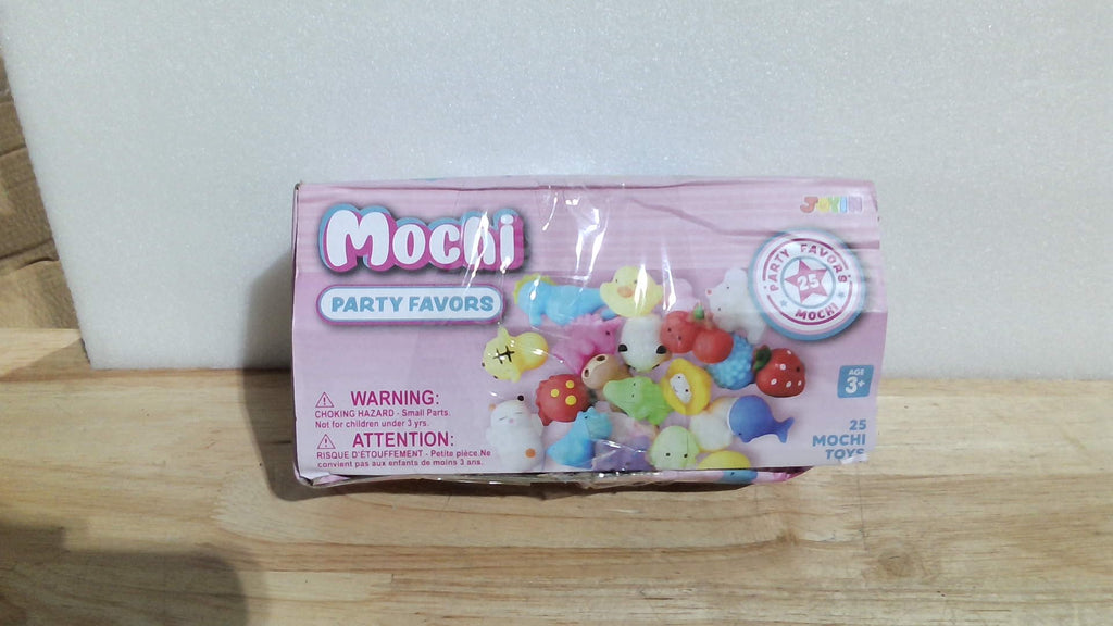 Set de juguetes blandos Mochi de JOYIN, paquete aleatorio de 25 mini mochis blandos, recuerdos para fiestas infantiles, juguetes antiestrés kawaii, rellenos para cestas, bolsas de regalos, regalos de cumpleaños, premios para el aula.