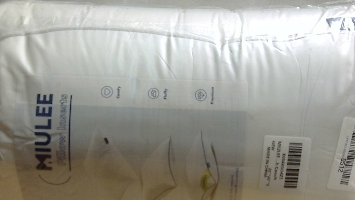 MIULEE Paquete de 2 rellenos para cojines de exterior de 20x20, rellenos decorativos cuadrados impermeables para cojines de patio, sofá, jardín, porche y sofá.